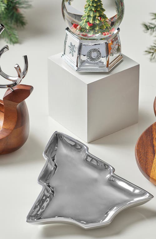Nambe Christmas Tree Candy Dish In Silver