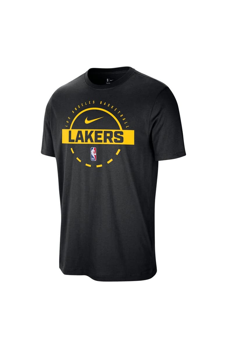 Nike Men's Nike  Black Los Angeles Lakers Authentic Practice T-Shirt, Alternate, color, Black