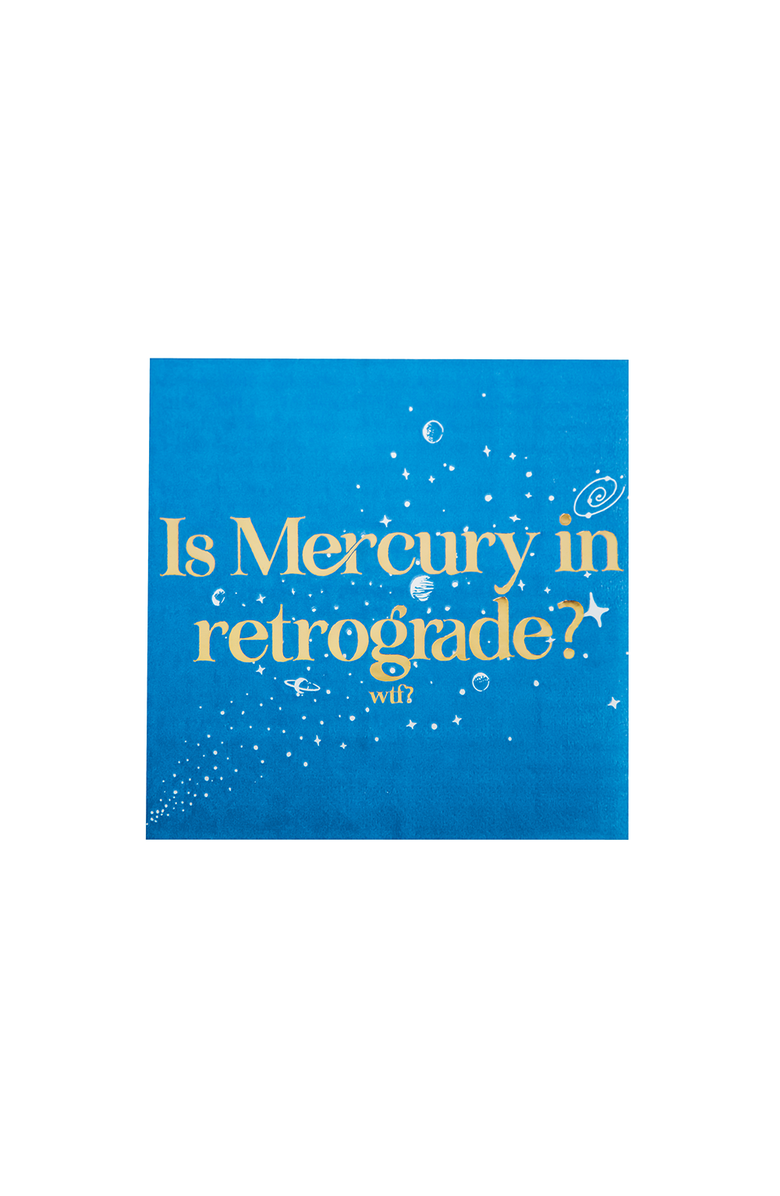 Jollity 
Co Zodiac, Is Mercury in Retrograde? WTF? Cocktail Napkins, Main, color, Assorted Pre-Pack
