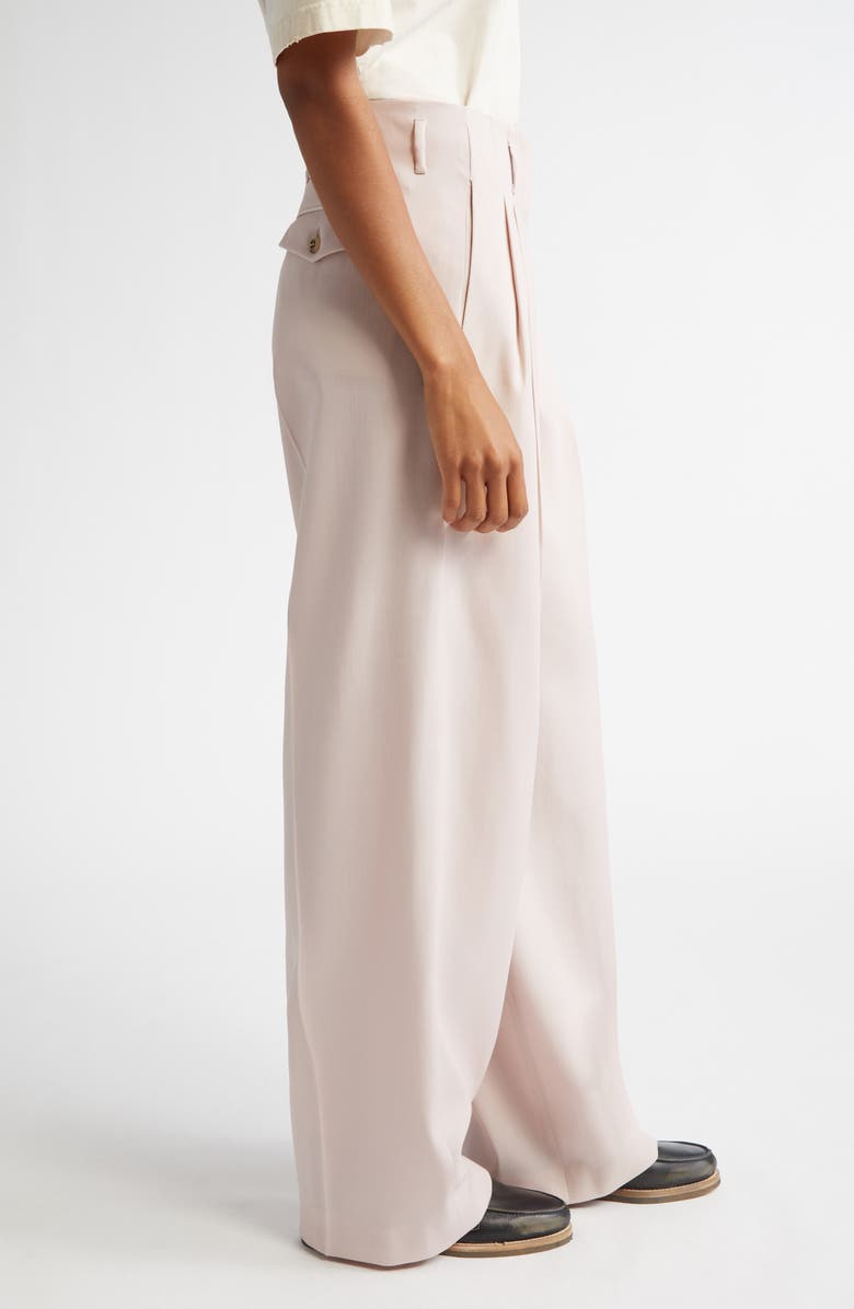 Golden Goose Pleated Hollywood Waist Pants, Alternate, color, Shadow Gray