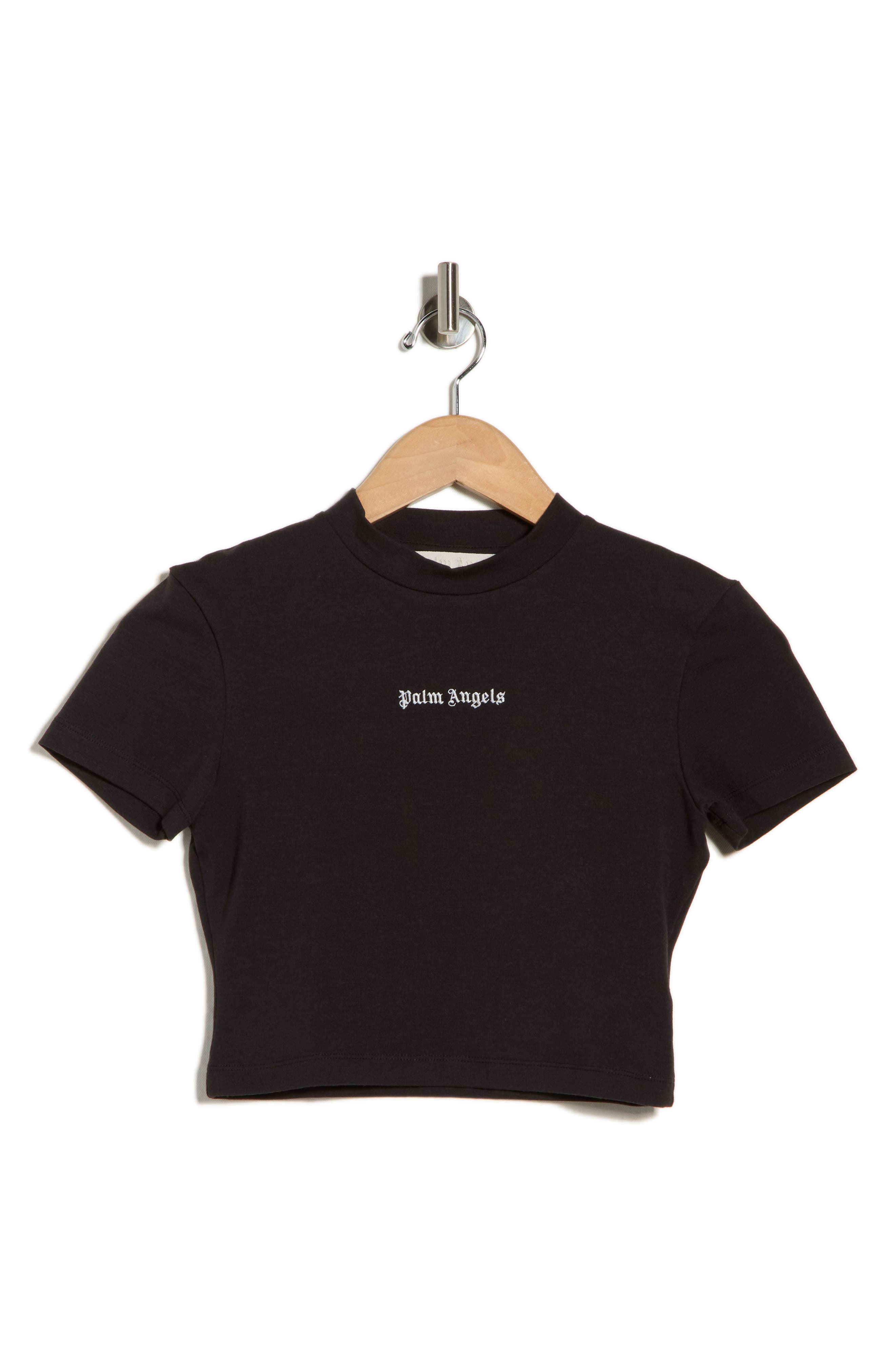 Palm Angels Logo Crop Graphic T-Shirt