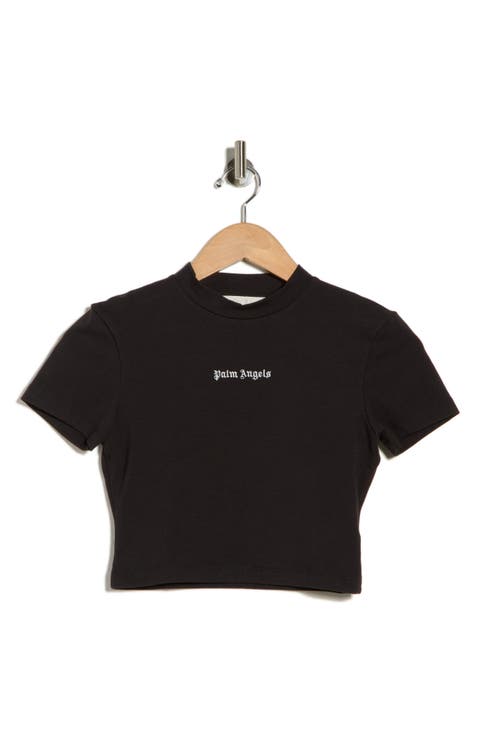 Logo Crop Graphic T-Shirt