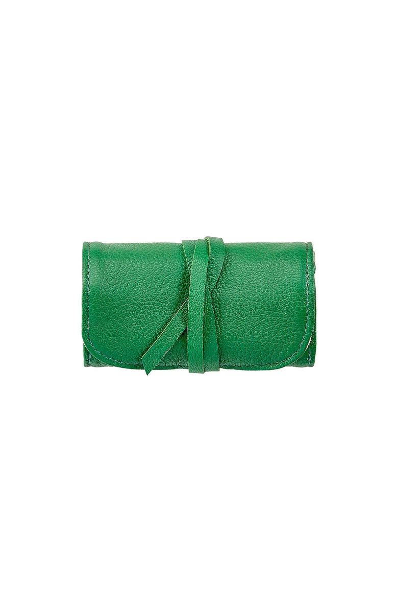 Small Jewelry Roll, Main, color, Green