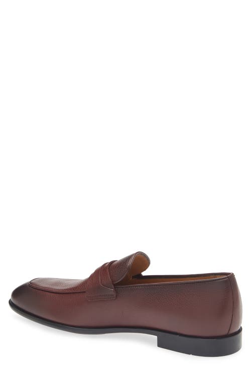 Ferragamo Desio Loafer In Cordovan New Biscotto