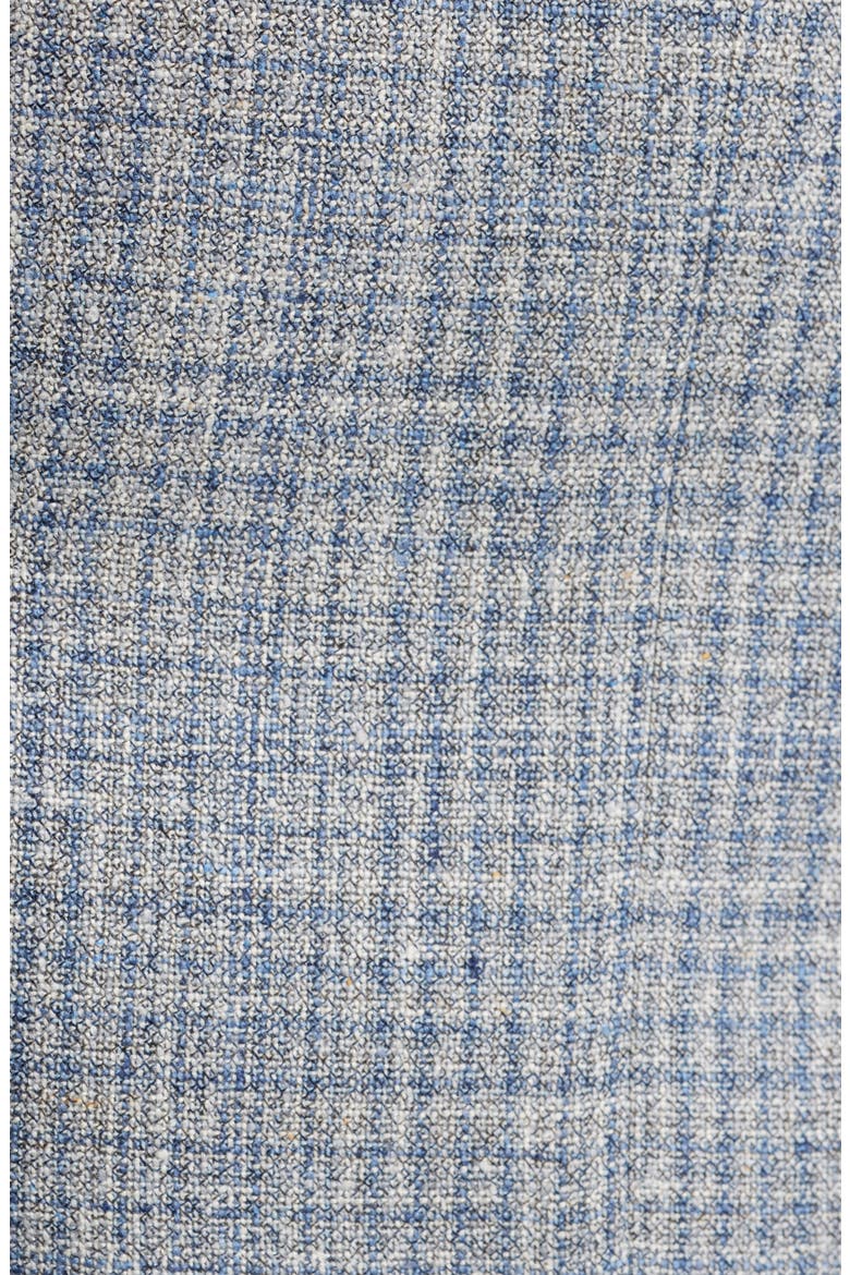 Midland Contemporary Fit Light Grey Plaid Wool & Silk Sport Coat, Alternate, color, LIGHT GREY