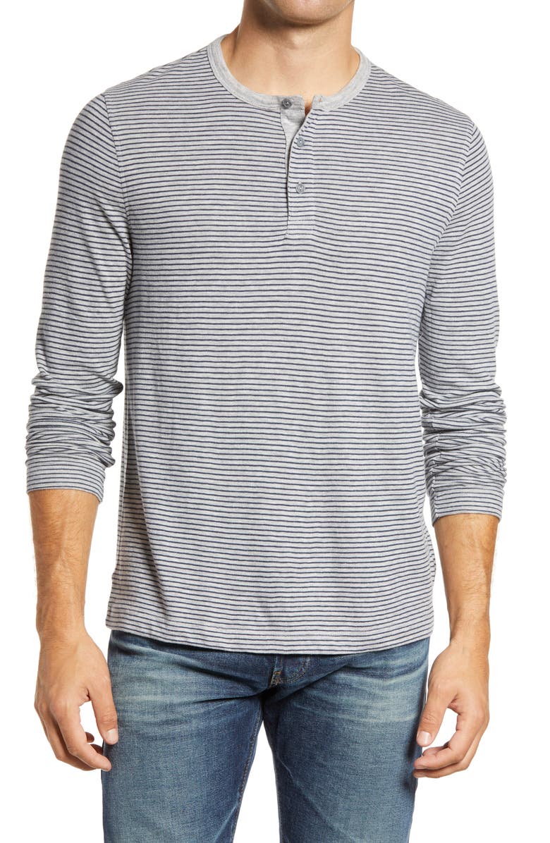 1901 Yarn Dye Stripe Henley, Main, color,