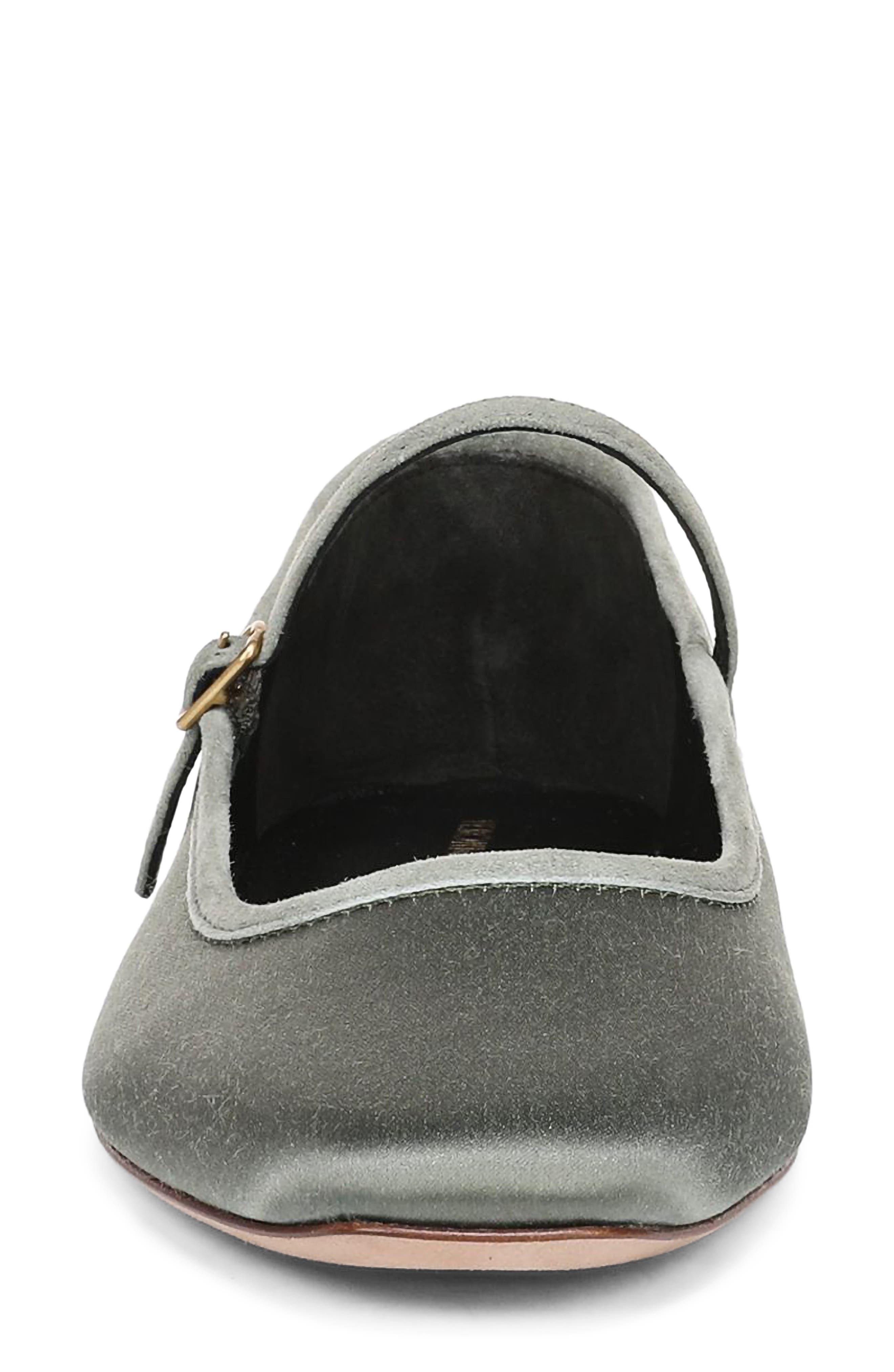 Veronica Beard Ellie Mary Jane Flat, Alternate, color, Stone Army