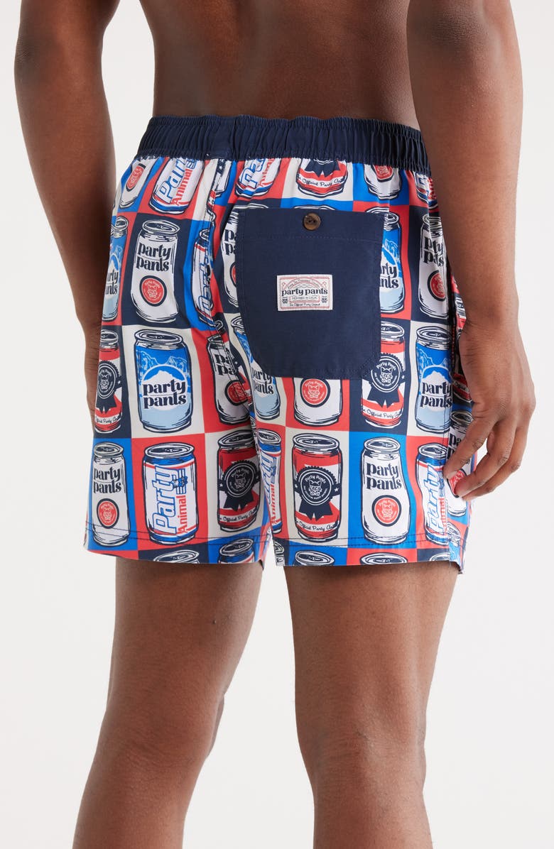 Party Pants Chug Club Swim Trunks, Alternate, color, Navy Blue