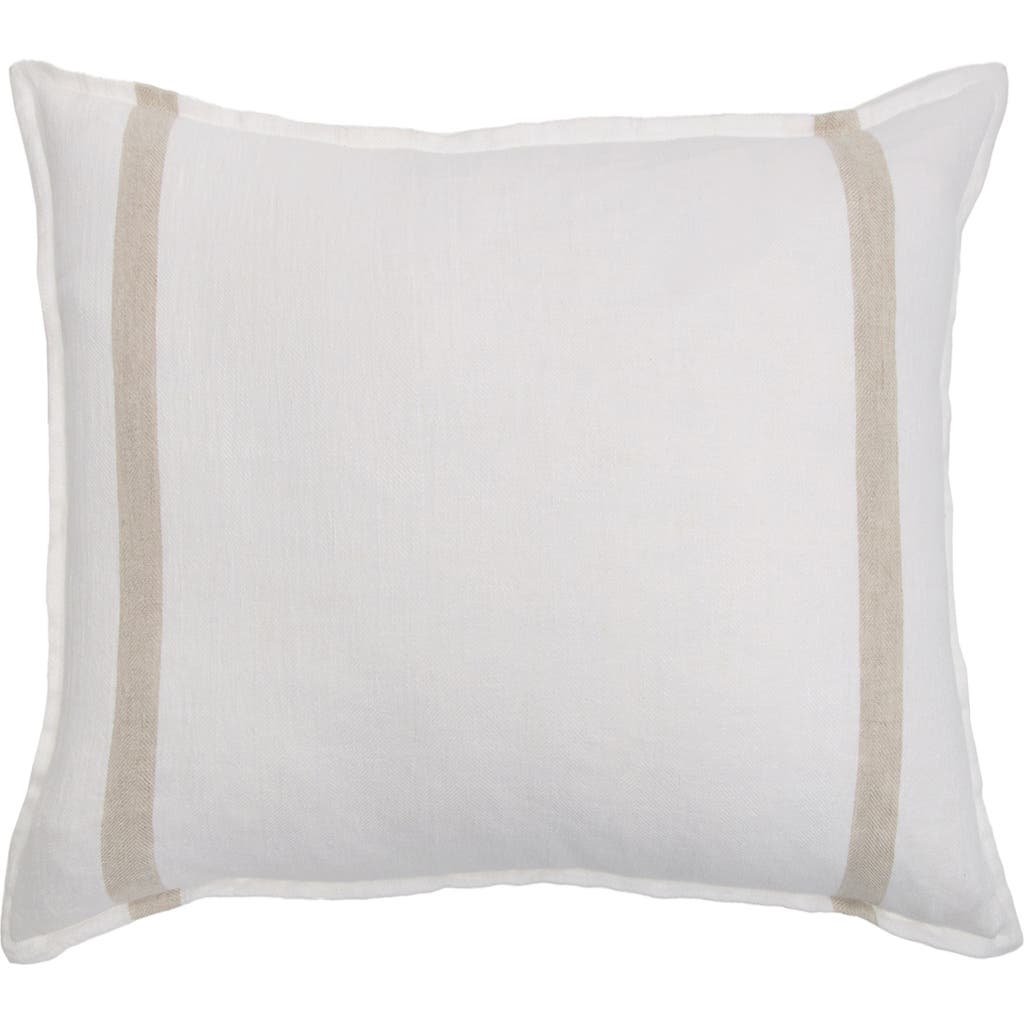 Pom Pom At Home Rory Linen Euro Pillow Sham In White