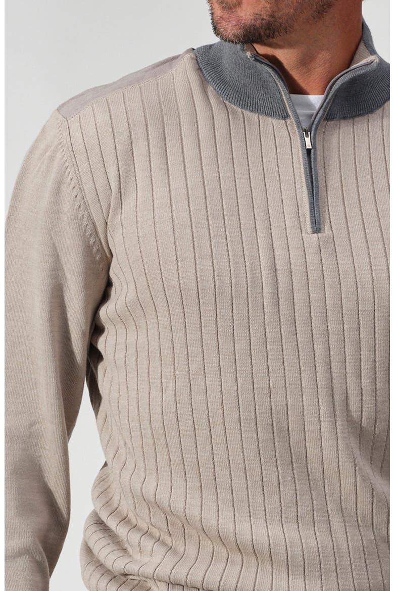 Cortona Ribbed Half-Zip Sweater, Alternate, color, OAT
