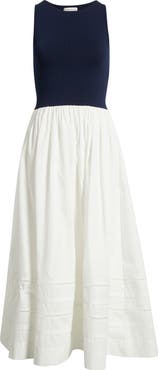 MOON RIVER Mixed Media Dress