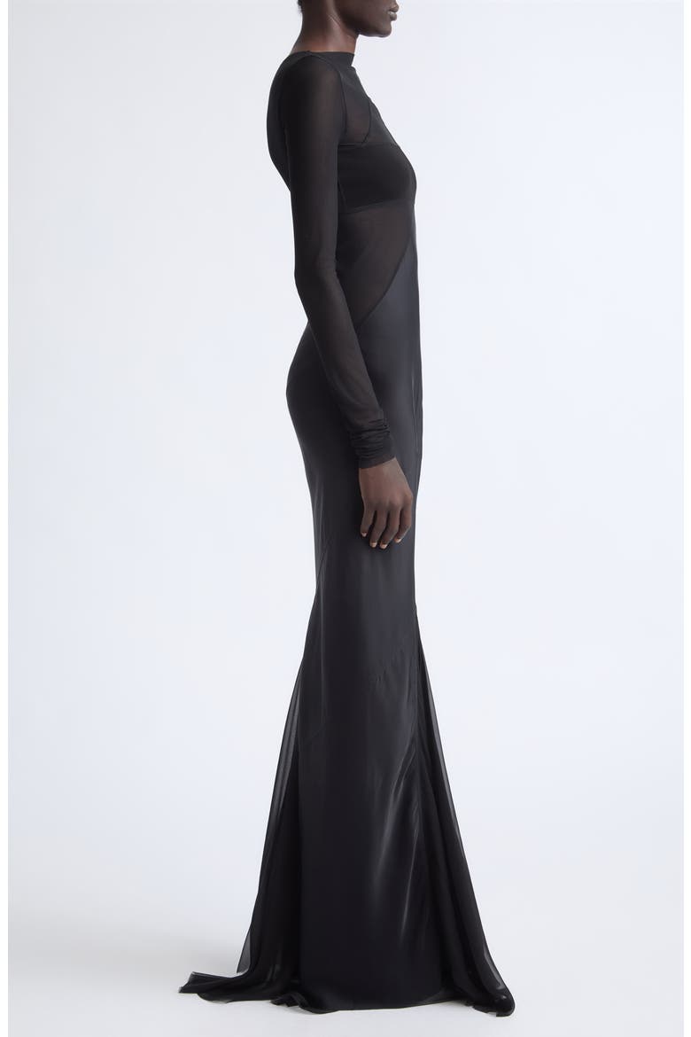 Combo Gown, Alternate, color, BLACK