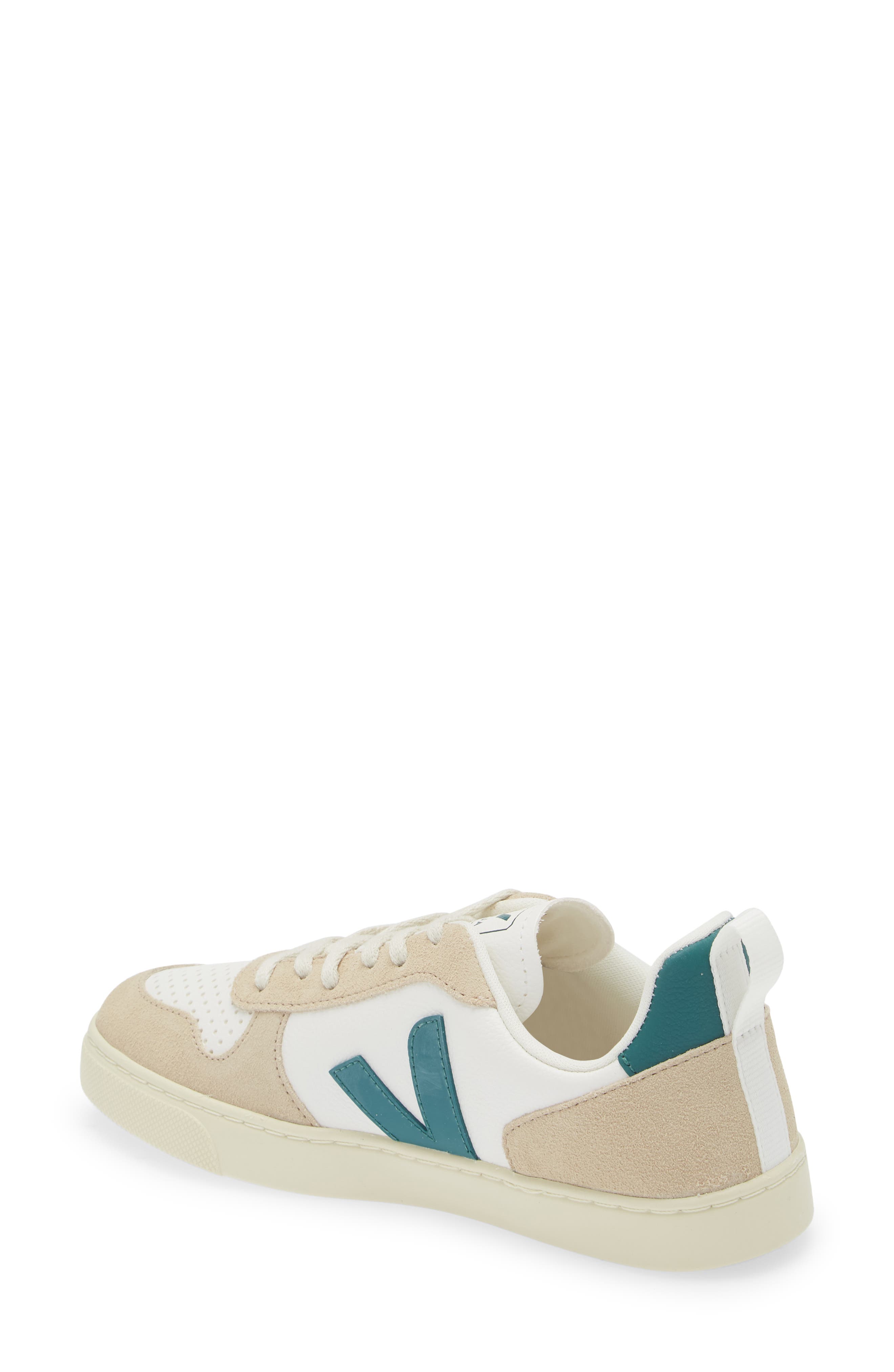 Veja Kids' Small V-10 Sneaker, Alternate, color, Extra-White Brittany Almond
