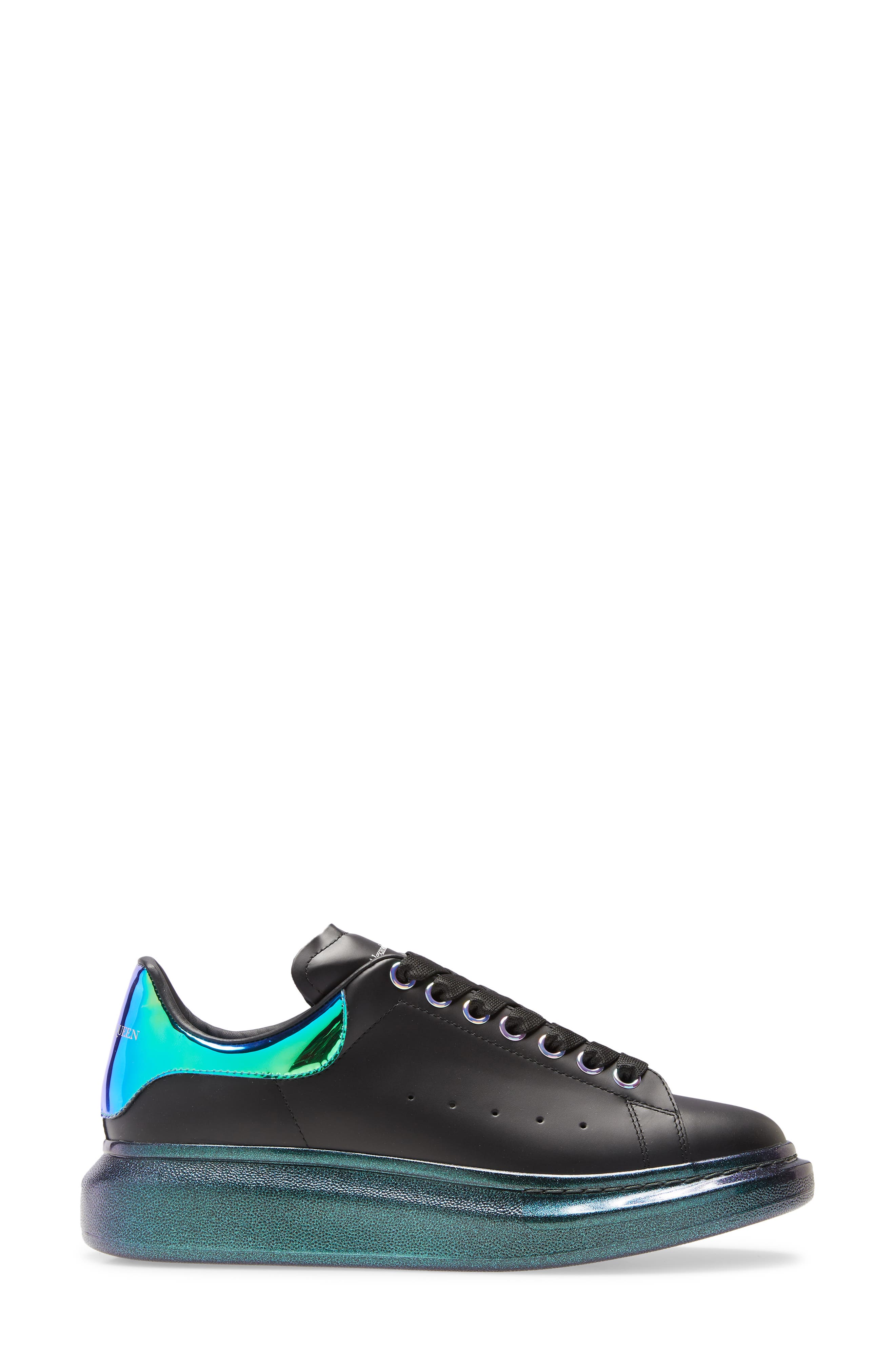 McQueen Alexander McQueen Oversize Iridescent Sneaker, Alternate, color, 