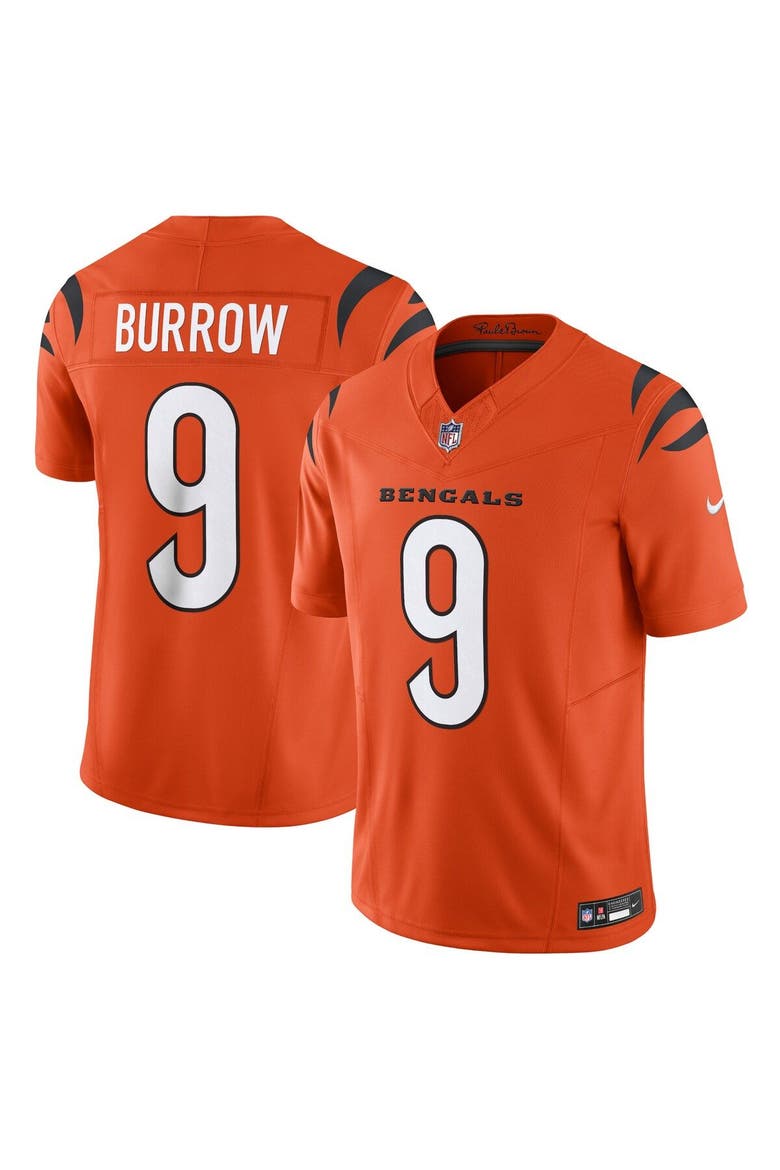 Men's Nike Joe Burrow Orange Cincinnati Bengals Vapor F.U.S.E. Limited Jersey, Main, color, Orange