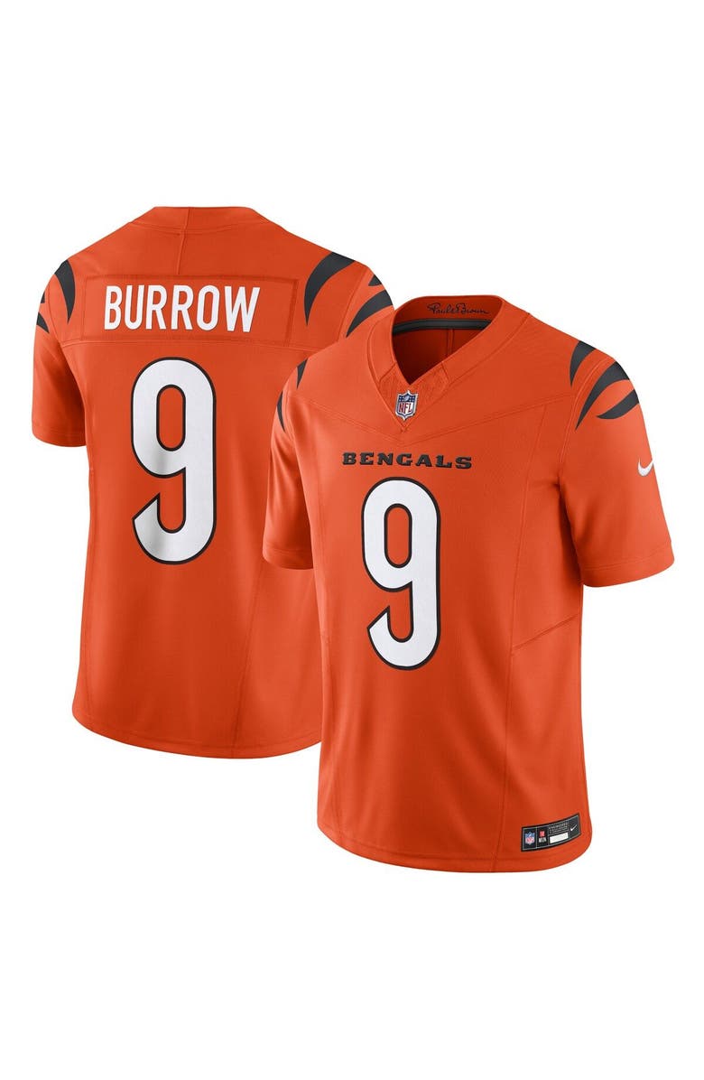 Nike Men's Nike Joe Burrow Orange Cincinnati Bengals Vapor F.U.S.E. Limited Jersey, Main, color, Orange