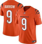 Nike Men's Nike Joe Burrow Orange Cincinnati Bengals Vapor F.U.S.E. Limited Jersey