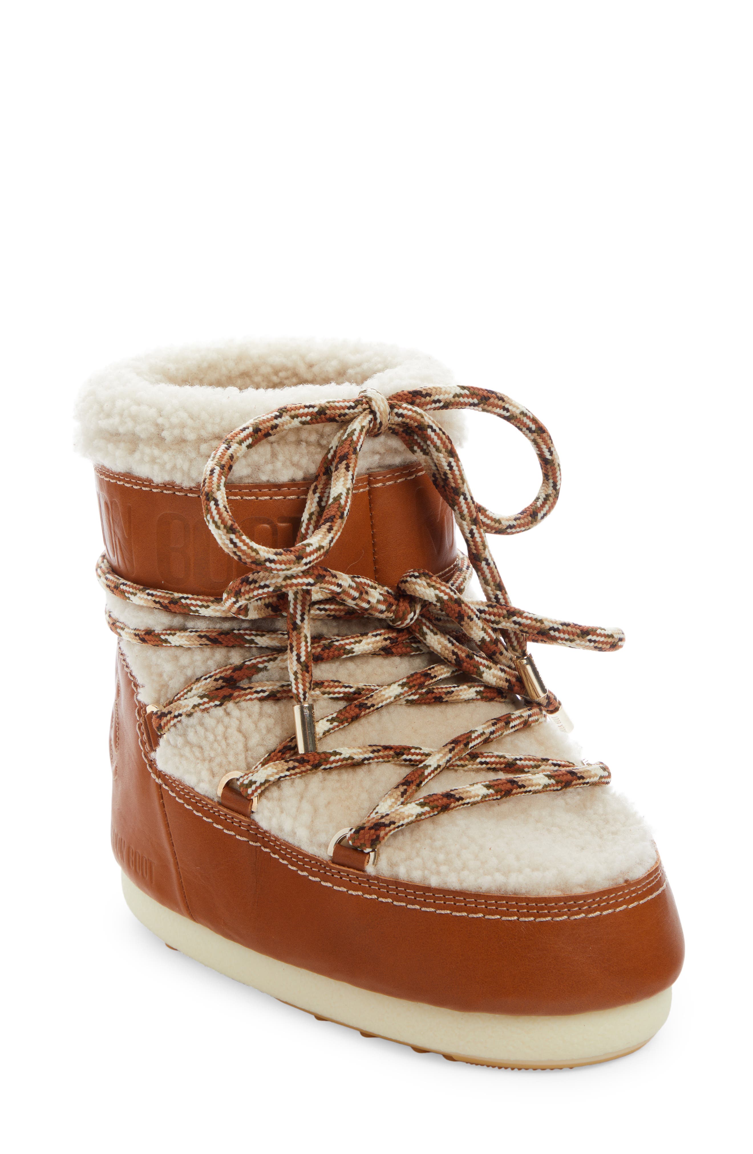 x Moon Boot® Lace-Up Boot, Main, color, LUMINOUS OCHRE