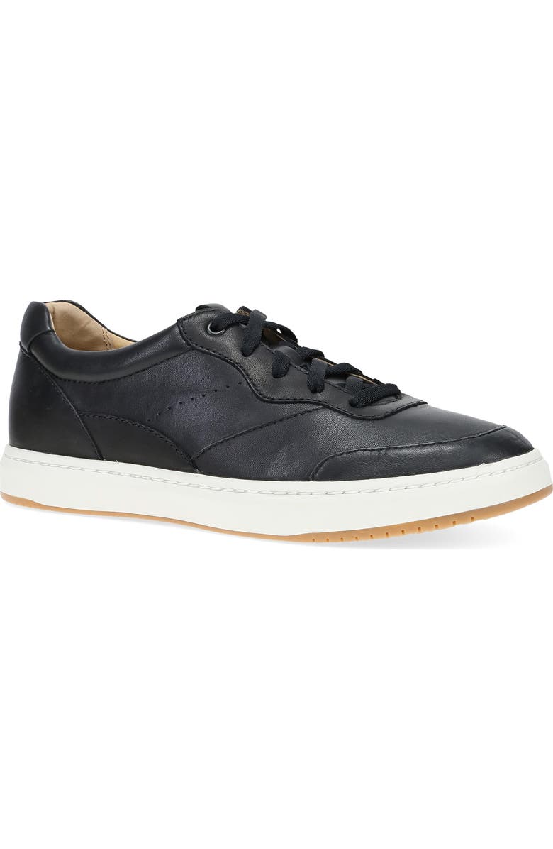 Dansko Josey Low Top Sneaker, Main, color, Black Nappa