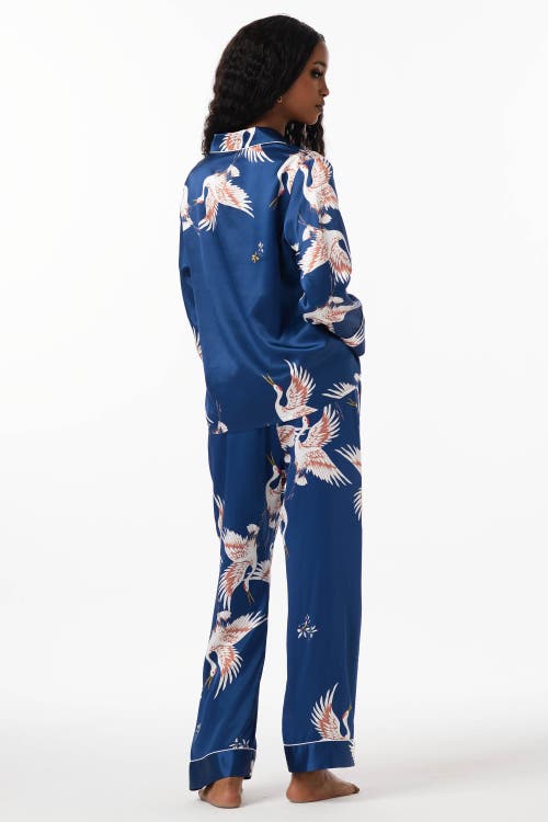 Shop Silksilky Pajama Set With Classic Binding Trim