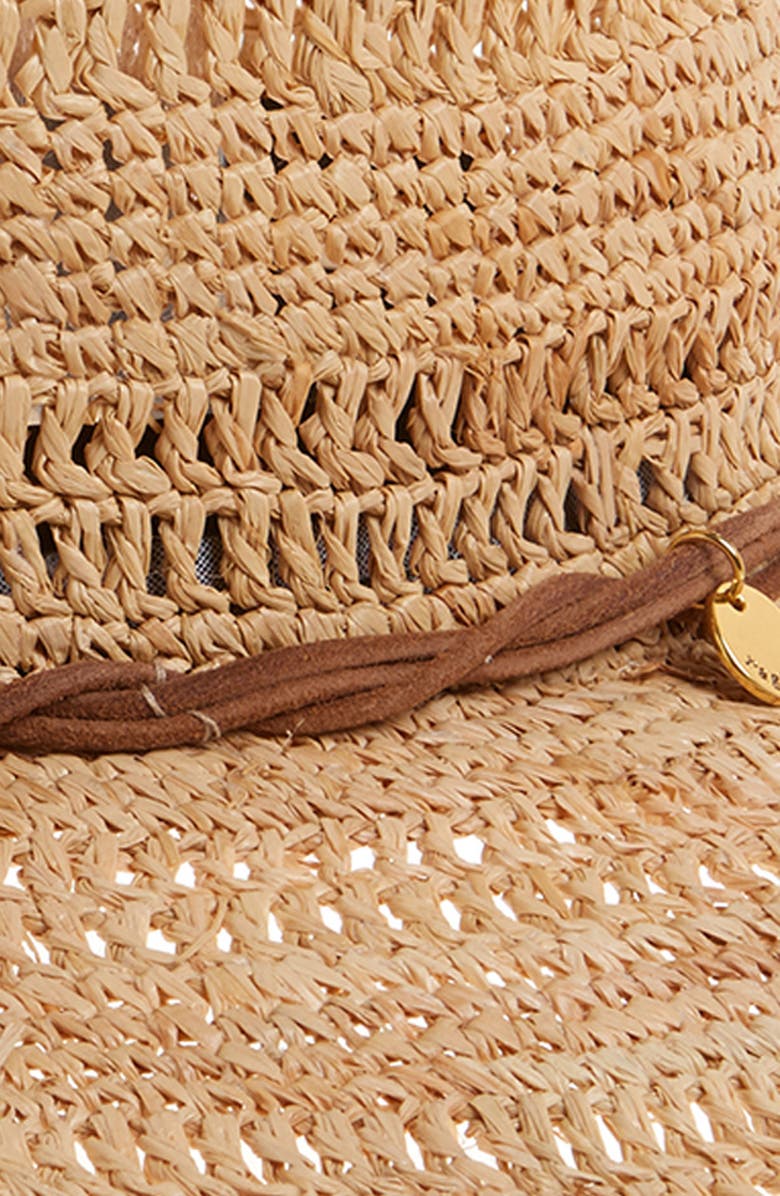 rag & bone Raffia Straw Boater Hat, Alternate, color, Natural