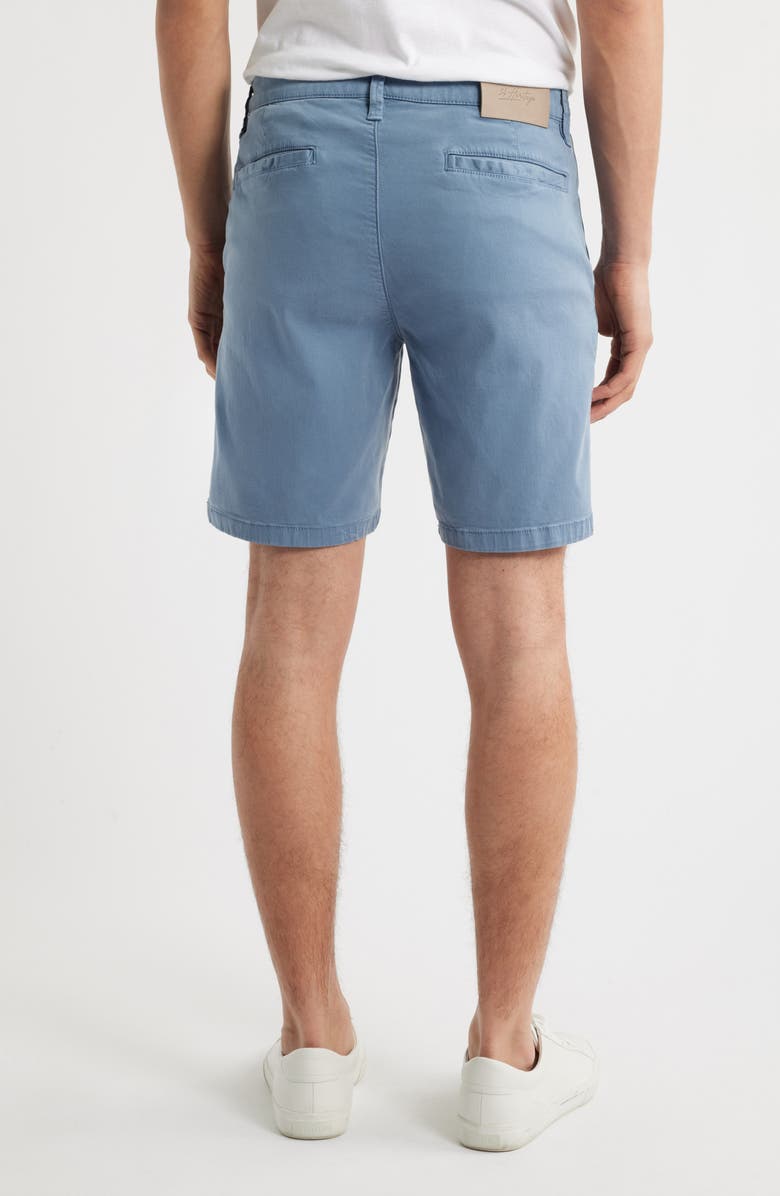 34 Heritage Arizona Slim Fit Flat Front Chino Shorts, Alternate, color, Blue Ashes Twill