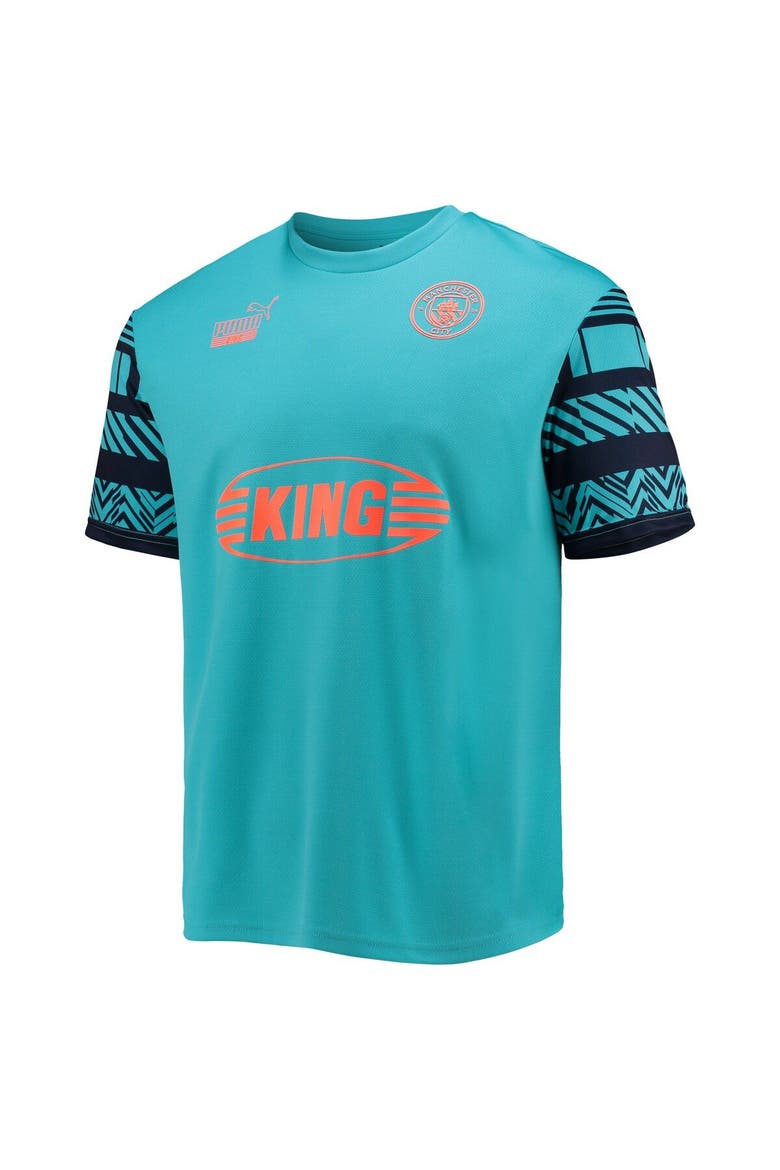 Men's Puma Mint Manchester City FtblHeritage Jersey, Alternate, color, Mint