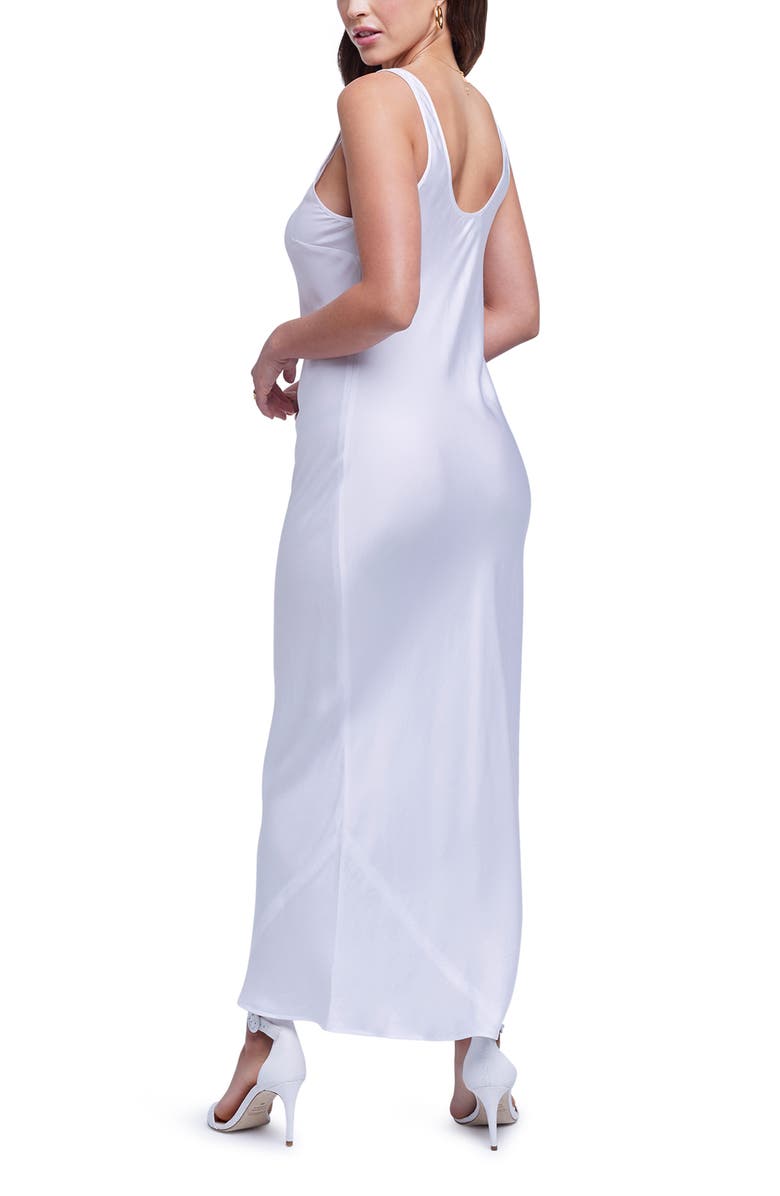 L'AGENCE Akiya Satin Tank Maxi Dress, Alternate, color,