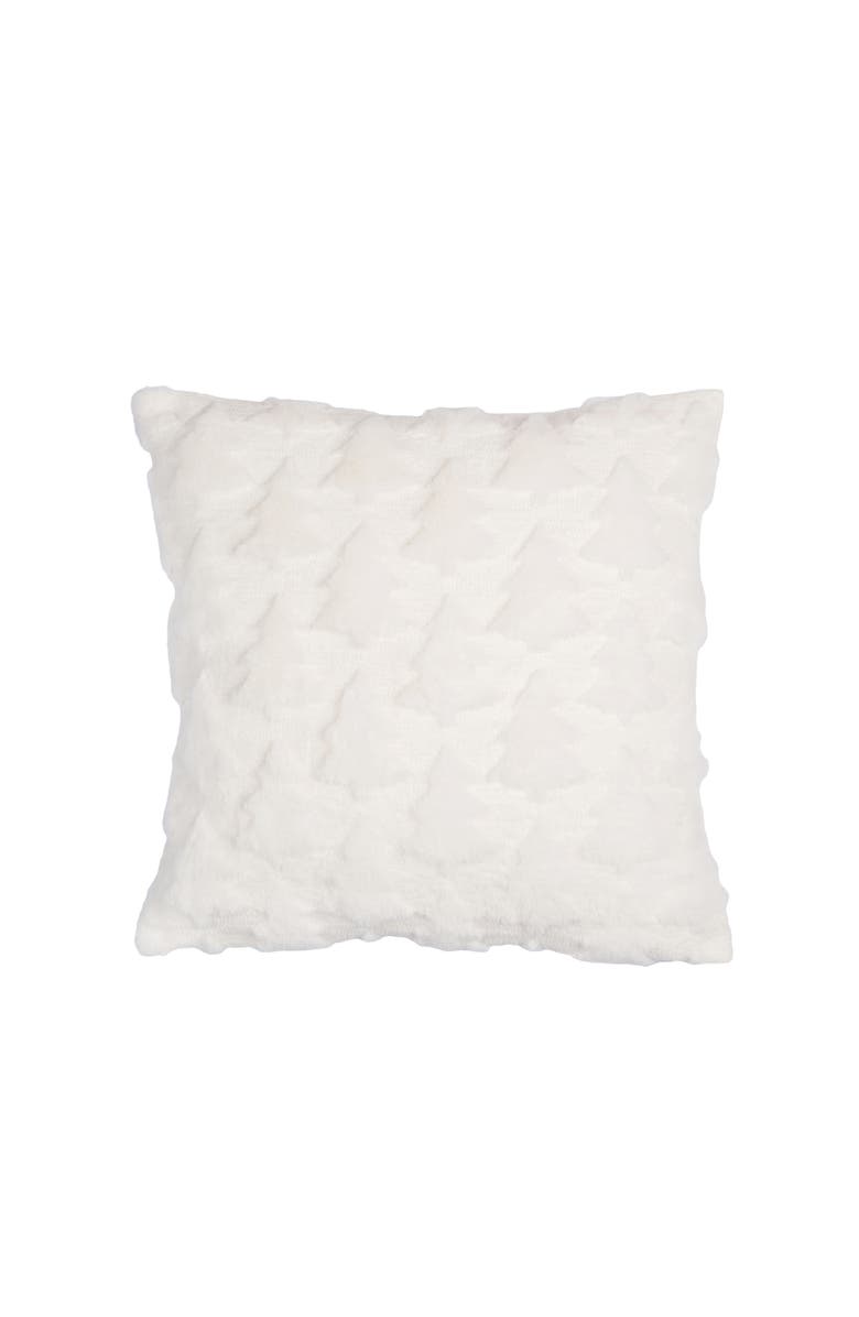 C&F Home Frosted Tree Throw Pillow, 18" x 18", Main, color, White