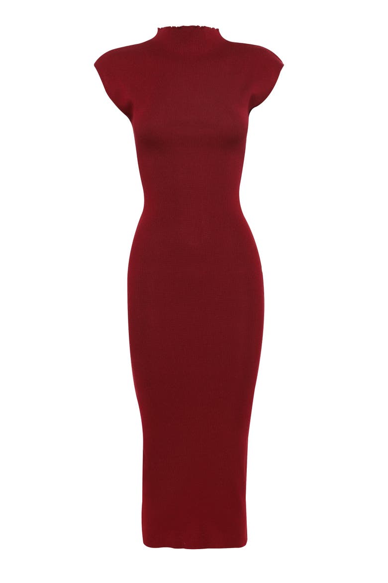 Suzette Midi Dress, Alternate, color, Red