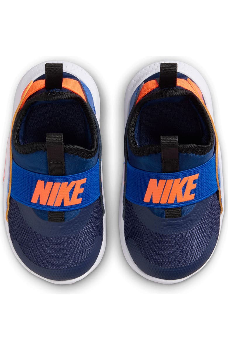 Nike Kids' Flex Runner 4 Sneaker, Alternate, color, Midnight Navy/ Orange/ Royal