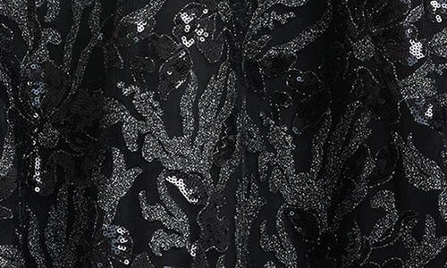 Shop Dress The Population Elisa Sequin Fit & Flare Cocktail Dress In Black Multi
