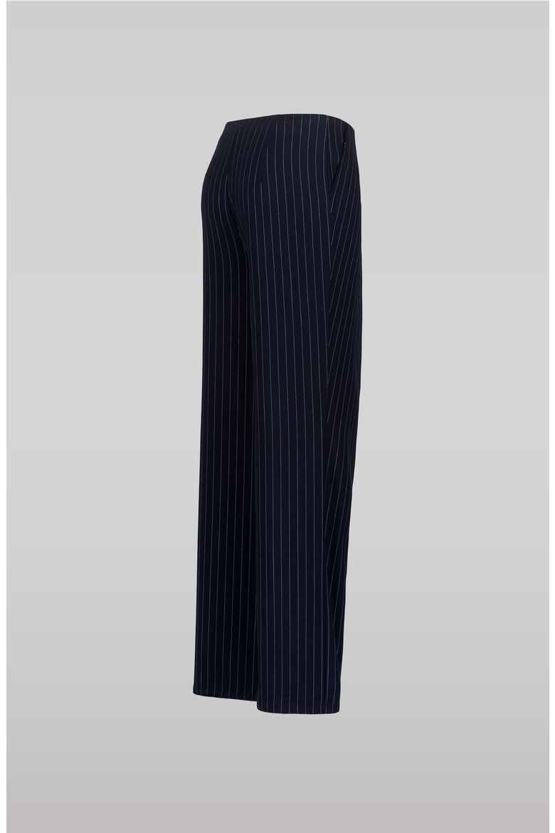 Navy Pinstripe Trousers, Alternate, color, Navy