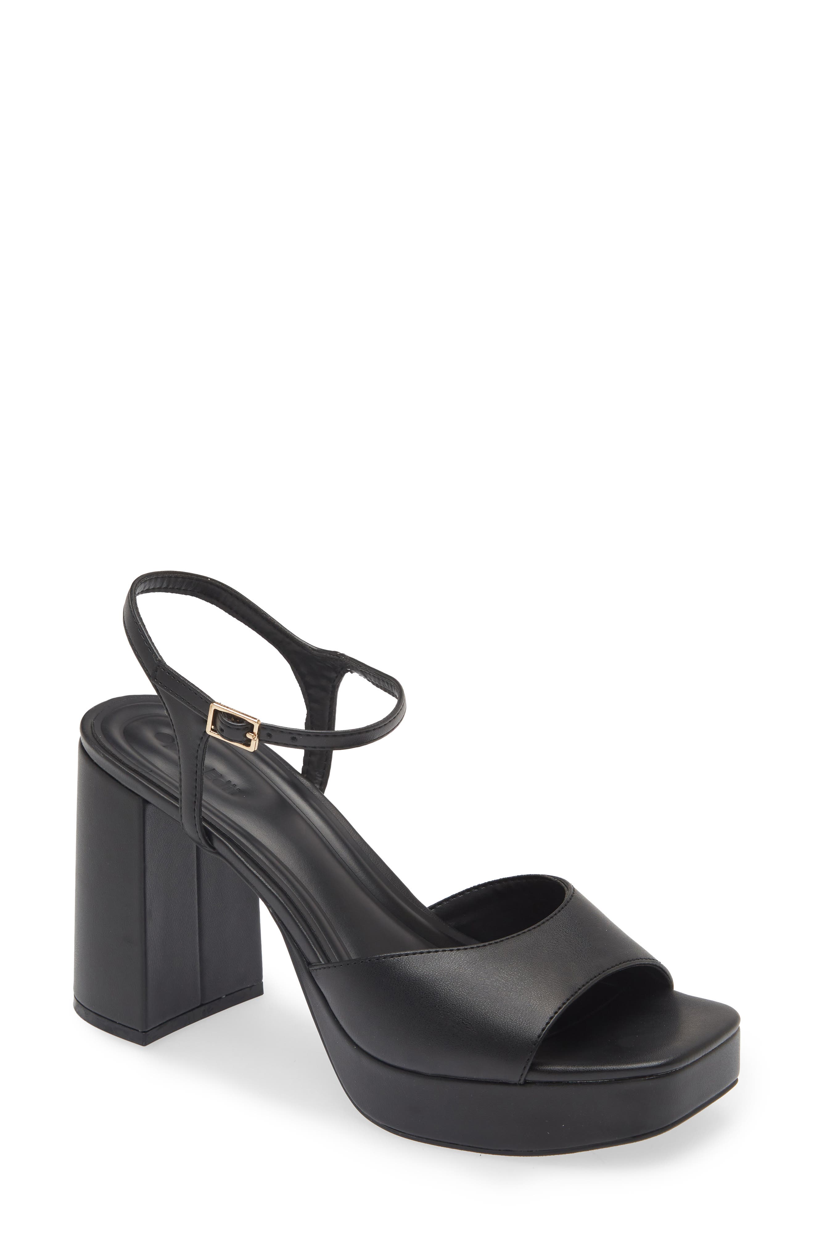 Open Edit Whitney Block Heel Sandal, Main, color, Black