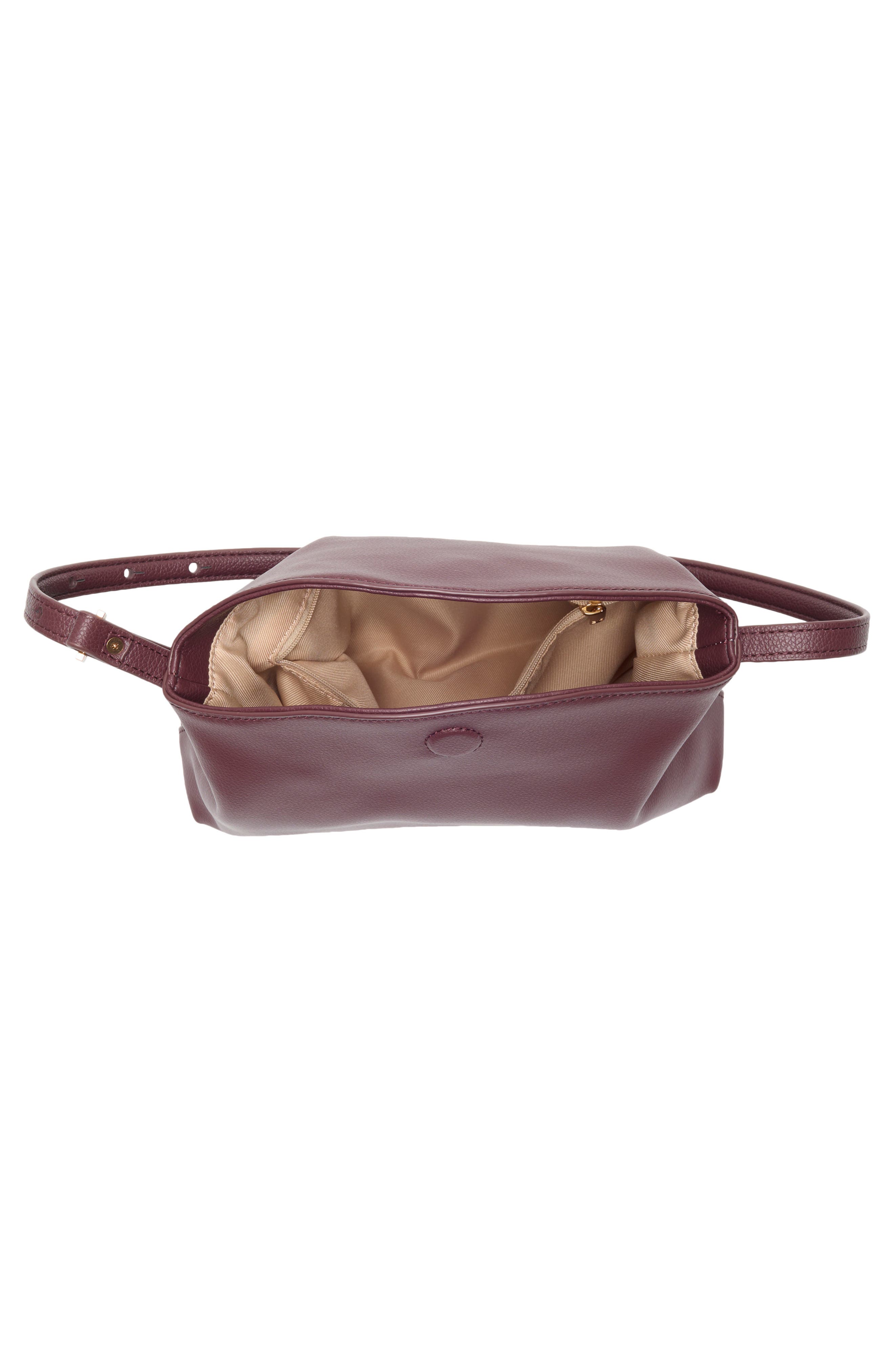 Sam Edelman Harlyn Small Shoulder Bag, Alternate, color, Dark Red