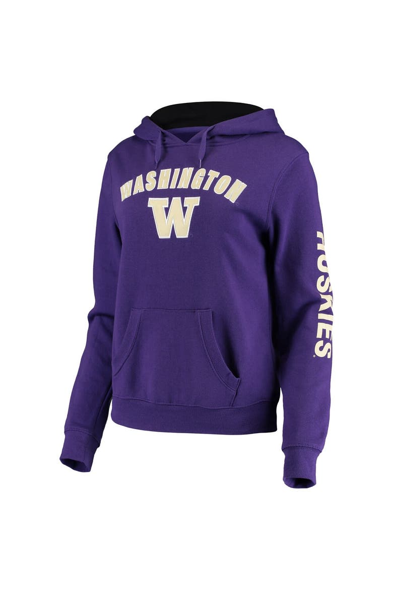 Women's Colosseum Purple Washington Huskies Loud and Proud Pullover Hoodie, Alternate, color, Purple