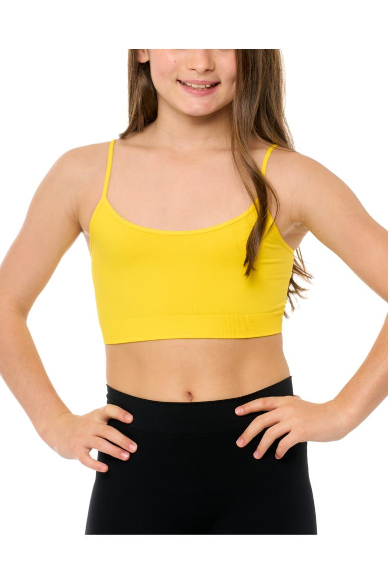Solid bra cami - Big Kid, Main, color, Yellow