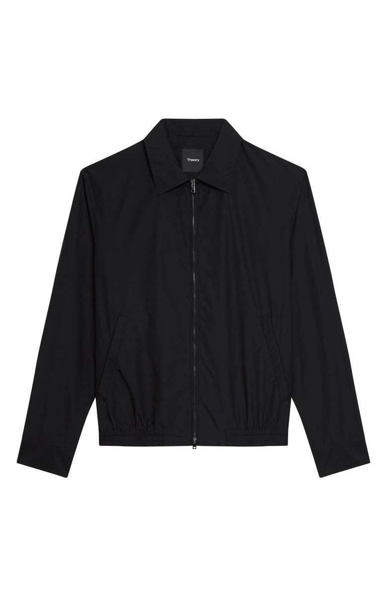 Theory Cotton & Nylon Zip Jacket, Alternate, color, Black