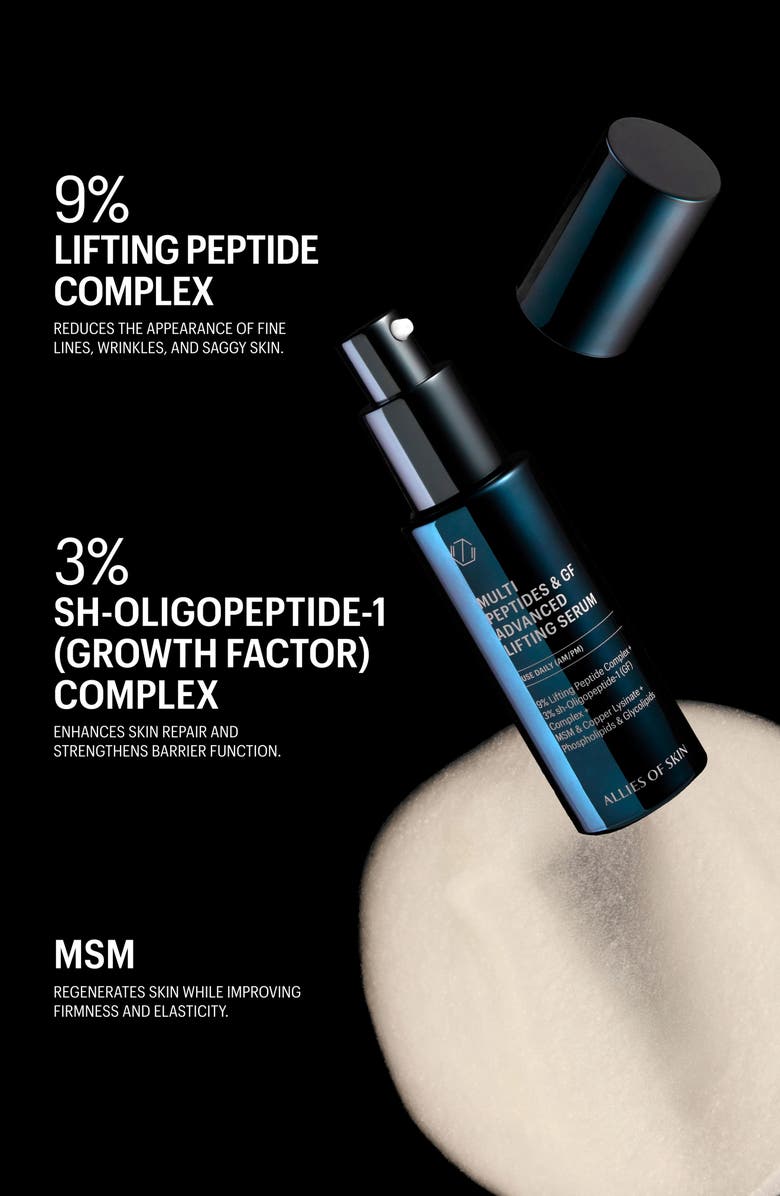 ALLIES OF SKIN Multi Peptides & GF Advanced Lifting Serum, Alternate, color, 
