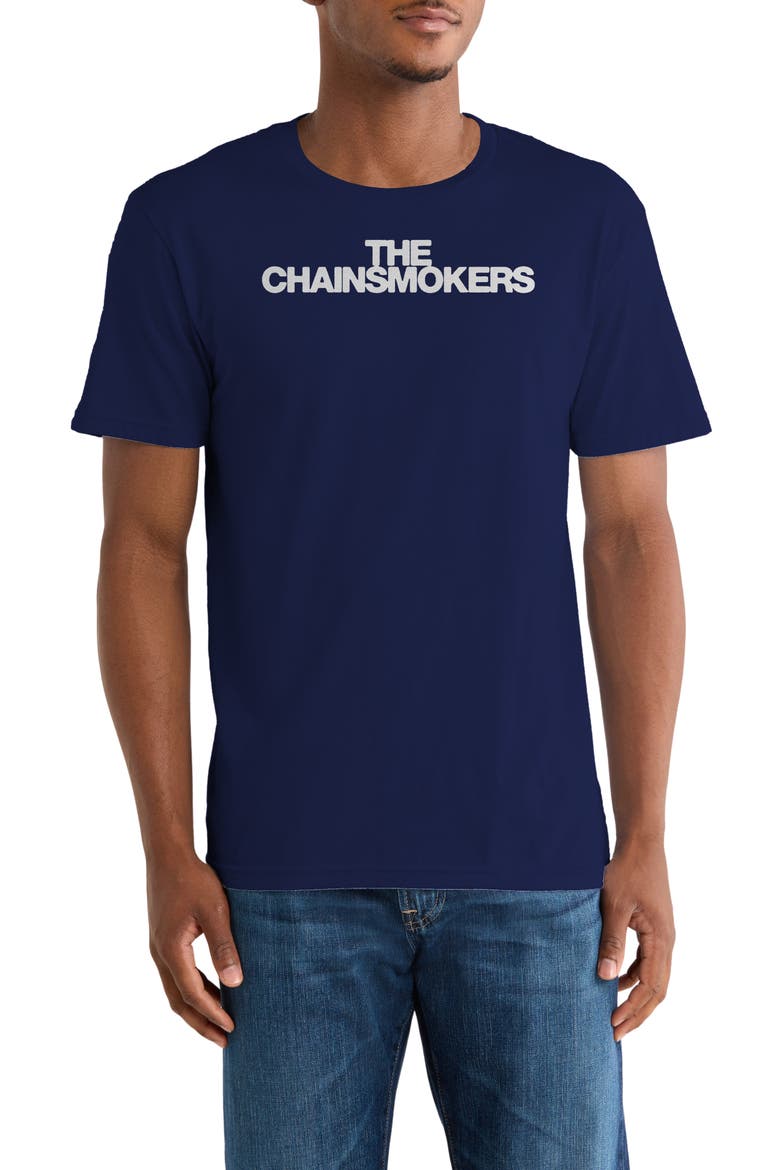 The Chainsmokers Graphic T-Shirt, Main, color, NAVY