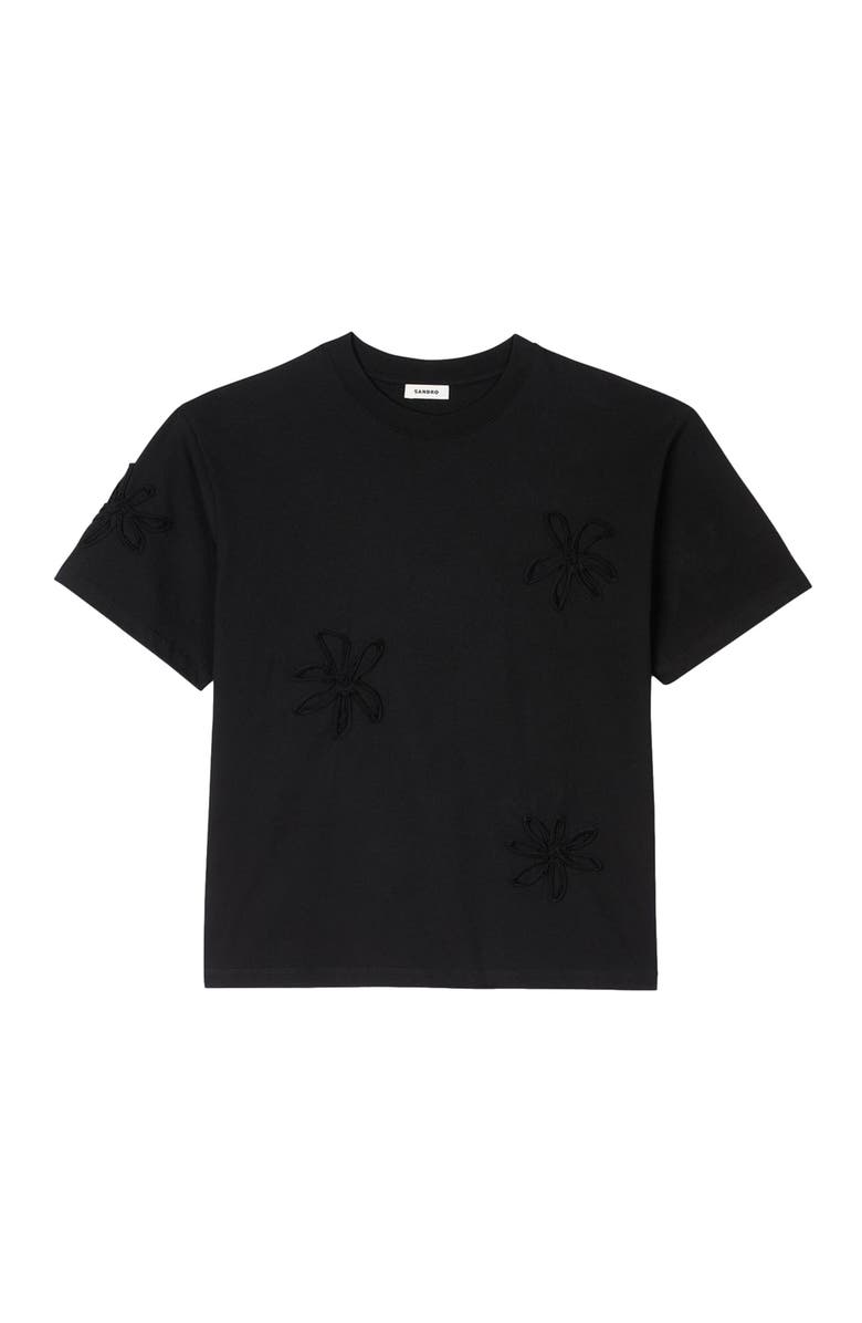 SANDRO Floral T-shirt, Alternate, color, 