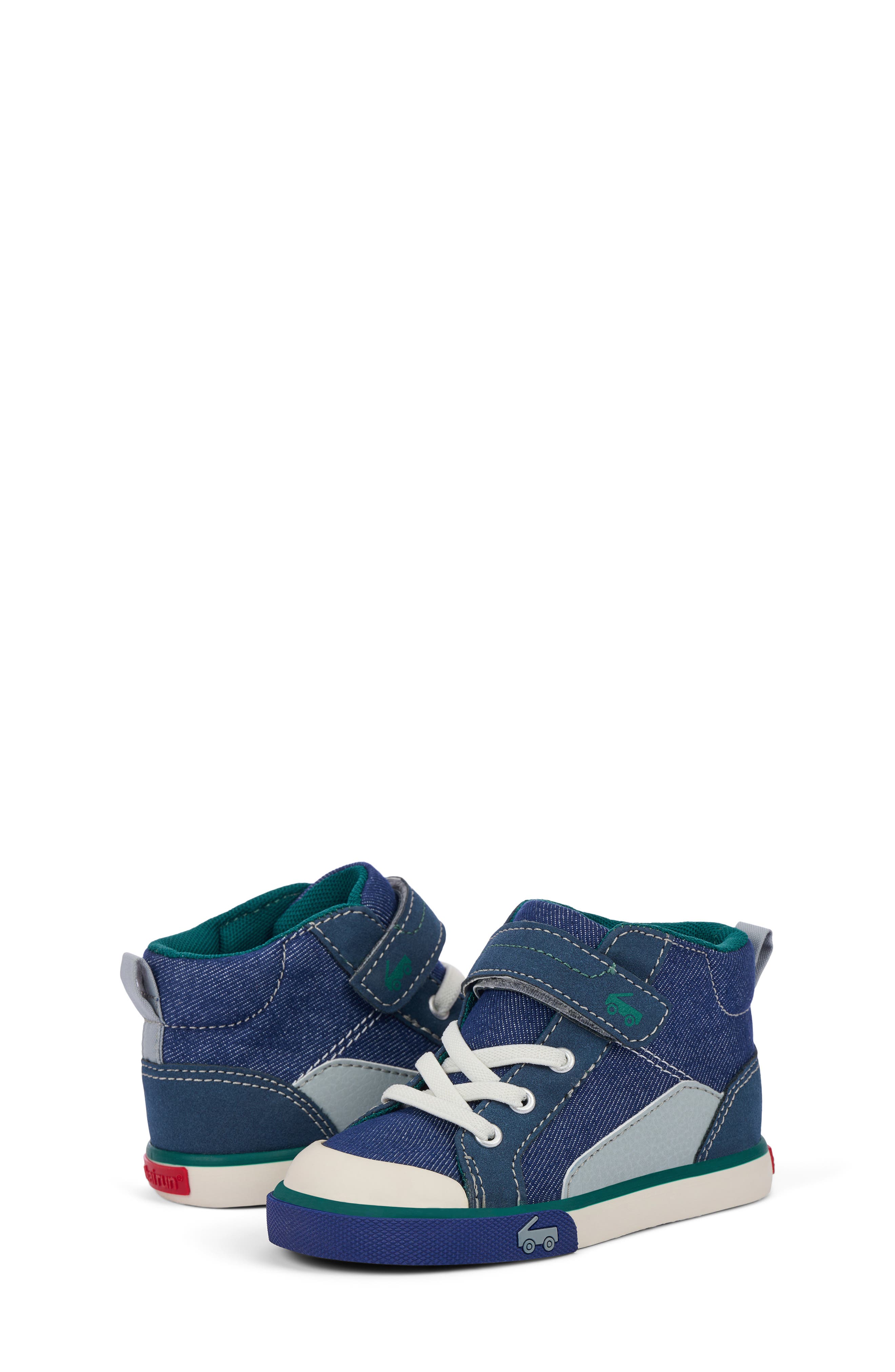 See Kai Run Kids' Dayton High Top Sneaker, Alternate, color, Navy Denim