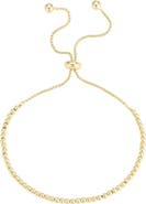 Adornia 14k Gold Plated Beaded Slider Bracelet