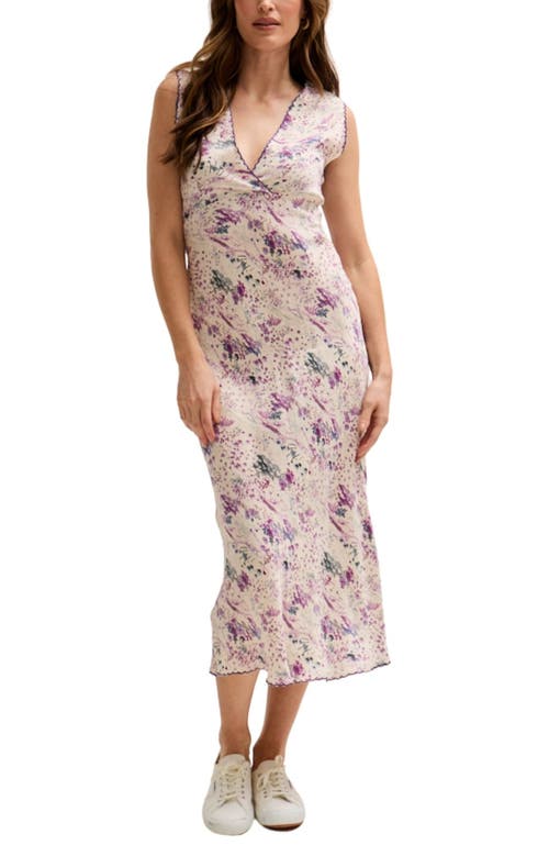 Lily And Lionel Zola Bias Cut Wonderland Print Midi Dress In Multi