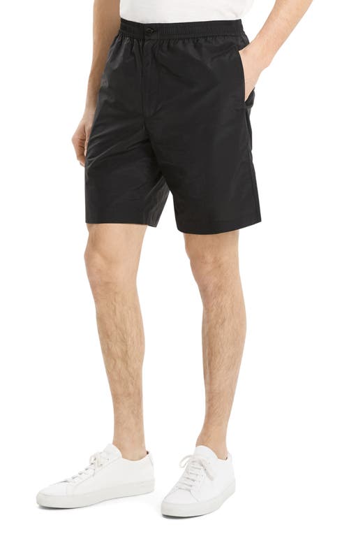 Theory Straight 8 Drawstring Short In Soft Lawn