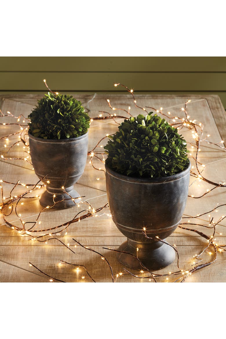 Boxwood Ball Faux (Fake) 8", Alternate, color, Green