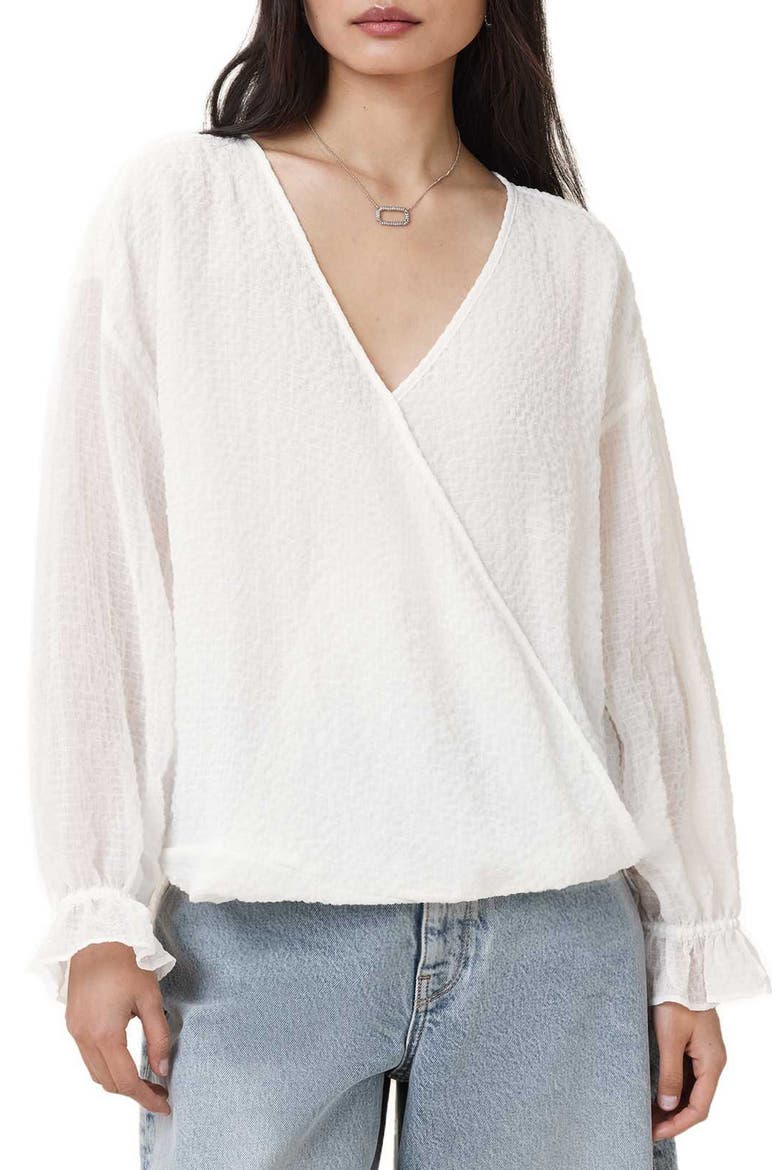Penny Textured Top, Main, color, CHALK WHITE