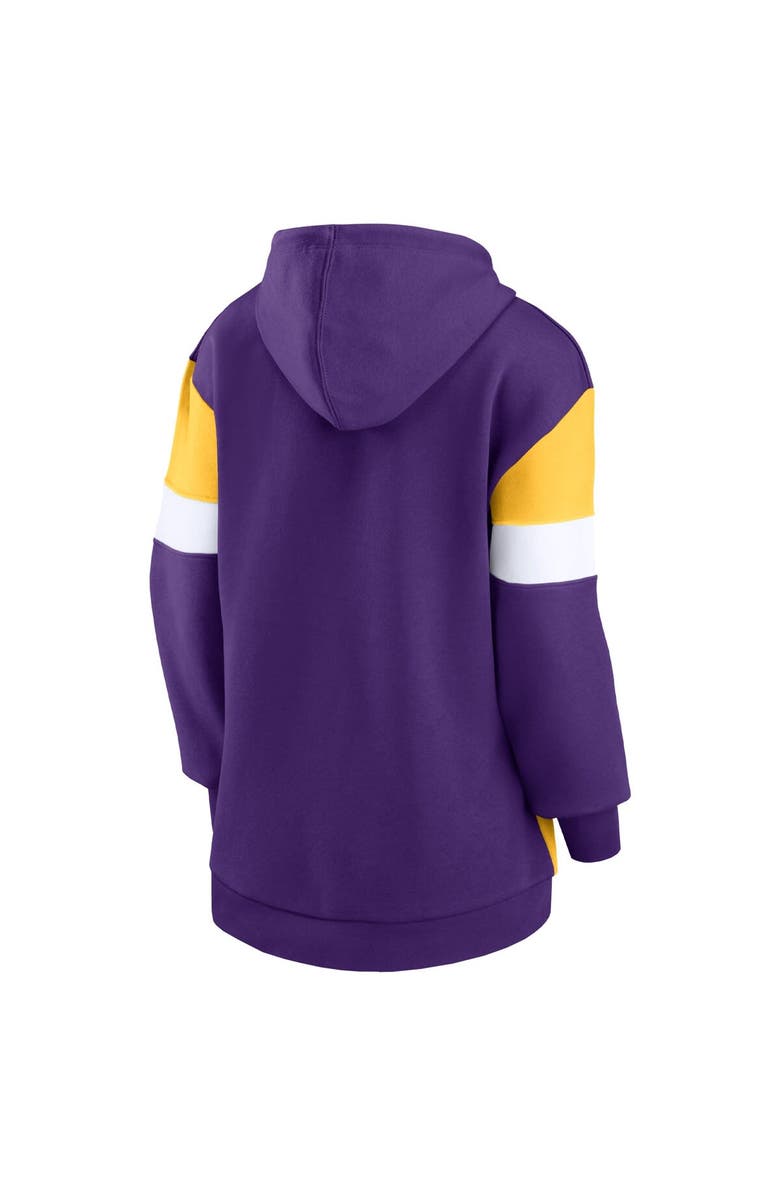 FANATICS Women's Fanatics Branded Purple/Gold Minnesota Vikings Lock It Down Pullover Hoodie, Alternate, color, 