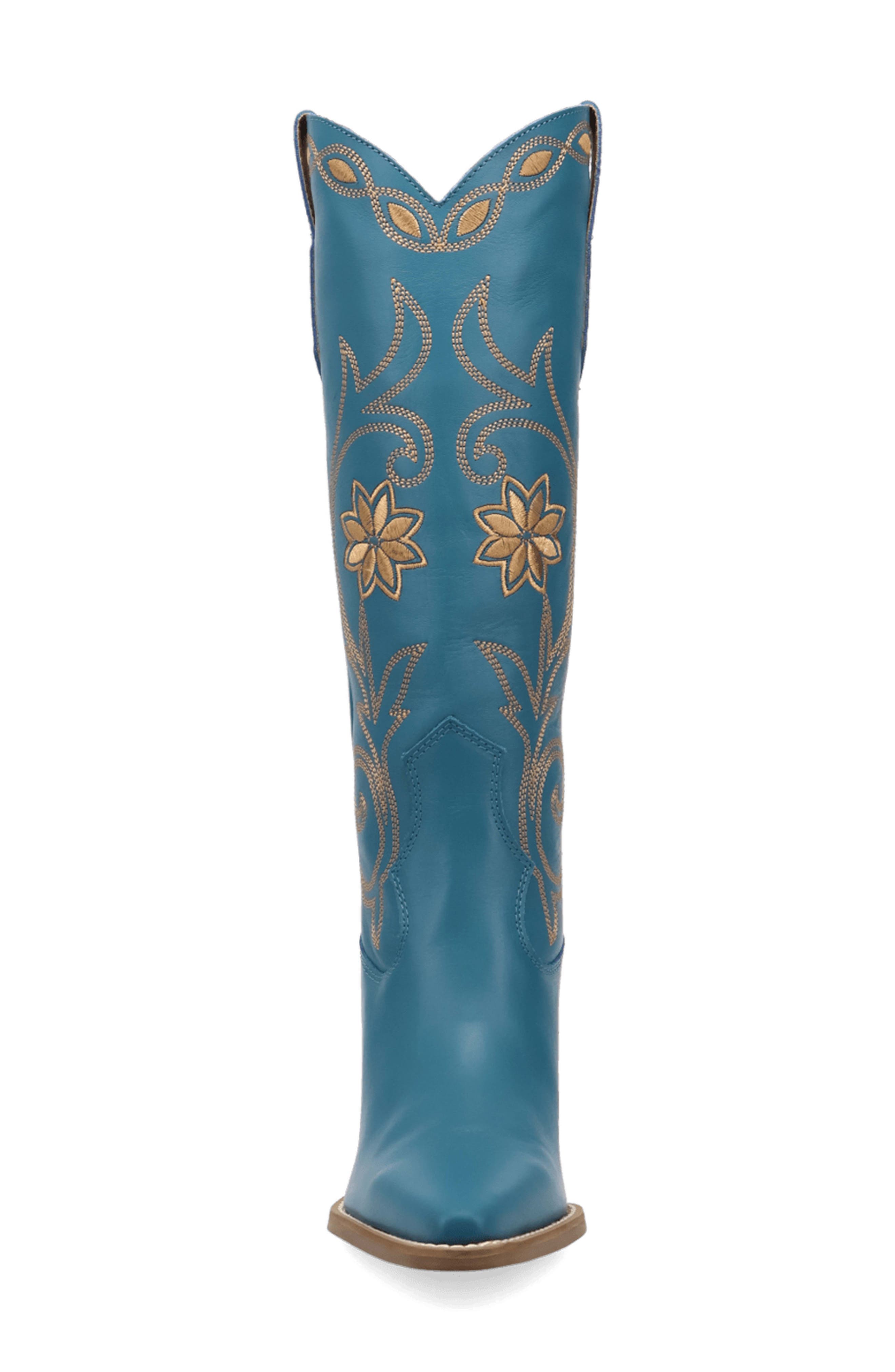 Miss Daisy Knee High Western Boot, Alternate, color, BLUE