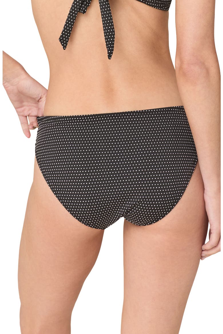 The '90s High Waist Bikini Bottoms, Alternate, color, BLACK DOT